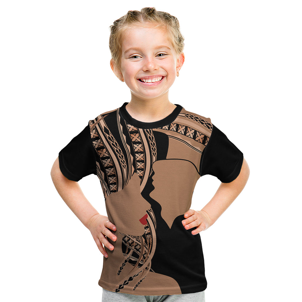 Personalised Valentines Day Romantic Lovers Kid T Shirt LT9 Gold - Polynesian Pride
