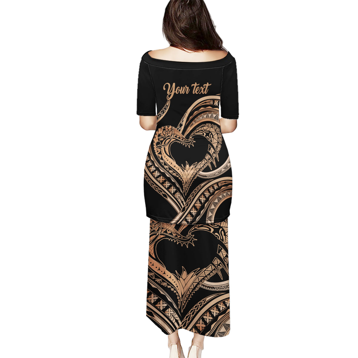 Personalised Valentines Day Romantic Lovers Puletasi LT9 - Polynesian Pride