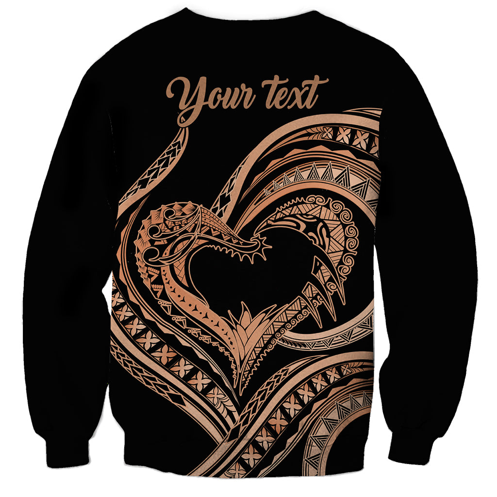 Personalised Valentines Day Romantic Lovers Sweatshirt LT9 - Polynesian Pride