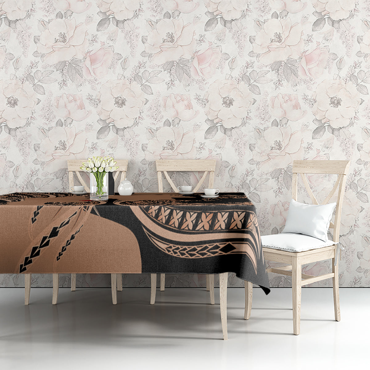 Personalised Valentines Day Romantic Lovers Tablecloth LT9 - Polynesian Pride