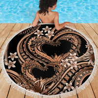 Polynesia Valentines Day Forever In My Heart Tattoo Beach Blanket Gold Style LT9 - Polynesian Pride