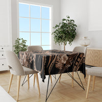 Polynesia Valentines Day Forever In My Heart Tattoo Tablecloth Gold Style LT9 - Polynesian Pride