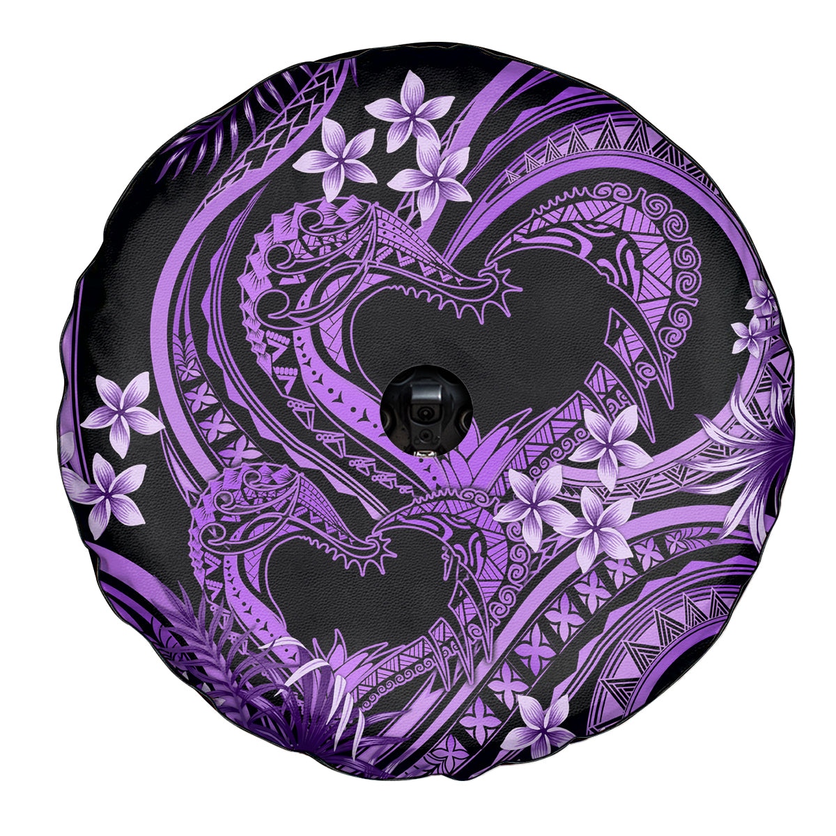 Polynesia Valentines Day Forever In My Heart Tattoo Spare Tire Cover Purple Style LT9 - Polynesian Pride