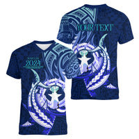 Personalised Northern Mariana Islands Women V Neck T Shirt Commonwealth Day 2024 LT9 - Polynesian Pride