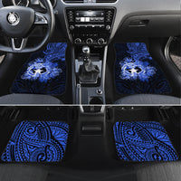 Northern Mariana Islands Ylang-ylang Mwarmwar Car Mats Polynesian Blue Style