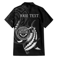 Personalised FSM Culture Day Family Matching Off Shoulder Short Dress and Hawaiian Shirt Hammerhead Shark Tribal 2024 LT9 - Polynesian Pride