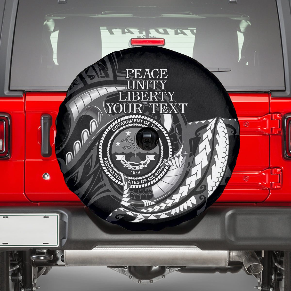 Personalised FSM Culture Day Spare Tire Cover Hammerhead Shark Tribal 2024