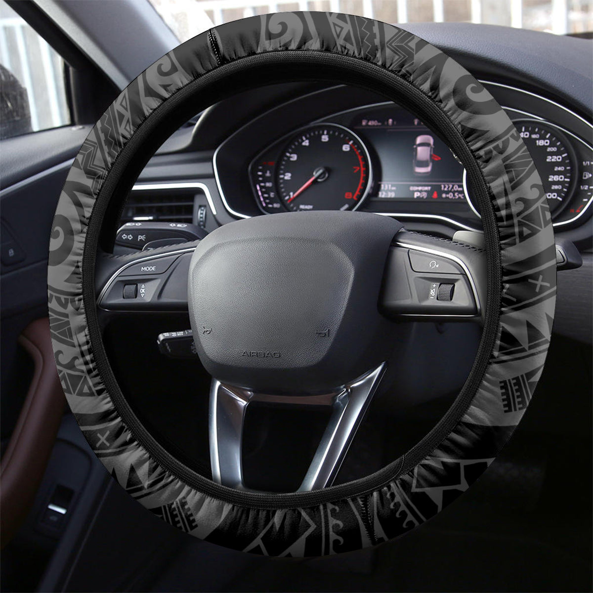 Personalised FSM Culture Day Steering Wheel Cover Hammerhead Shark Tribal 2024
