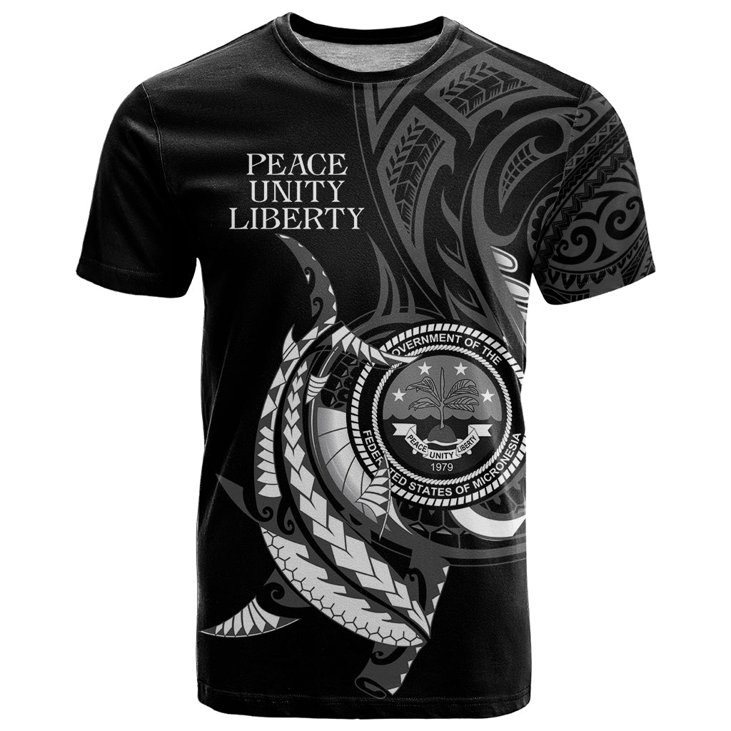 Personalised FSM Culture Day T Shirt Hammerhead Shark Tribal 2024 LT9 Black - Polynesian Pride