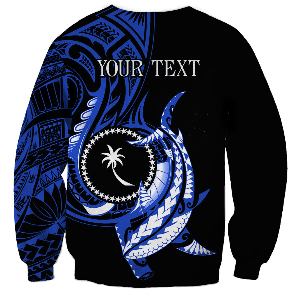 Personalised Chuuk FSM Culture Day Sweatshirt Hammerhead Shark Tattoo 2024 LT9 - Polynesian Pride