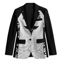 New Zealand Nurse RN 2026 Personalised Blazer White Maori Pattern Cultural Pride