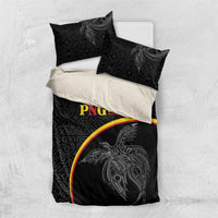 Papua New Guinea 50th Independence Day Bedding Set Simple Oro Tapa Pattern - Polynesian Pride