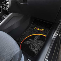 Papua New Guinea 50th Independence Day Car Mats Simple Oro Tapa Pattern - Polynesian Pride