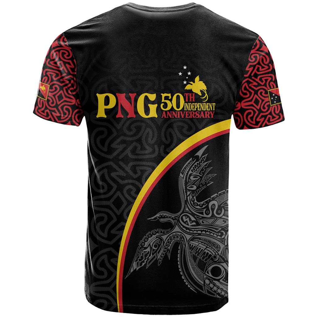 Papua New Guinea 50th Independence Day T Shirt Simple Oro Tapa Pattern - Polynesian Pride