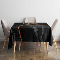 Papua New Guinea 50th Independence Day Tablecloth Simple Oro Tapa Pattern - Polynesian Pride