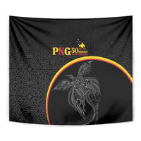 Papua New Guinea 50th Independence Day Tapestry Simple Oro Tapa Pattern - Polynesian Pride