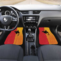 Papua New Guinea Oro Tapa Personalised Car Mats Simple Bird of Paradise Style - Polynesian Pride
