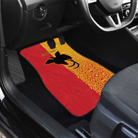 Papua New Guinea Oro Tapa Personalised Car Mats Simple Bird of Paradise Style - Polynesian Pride