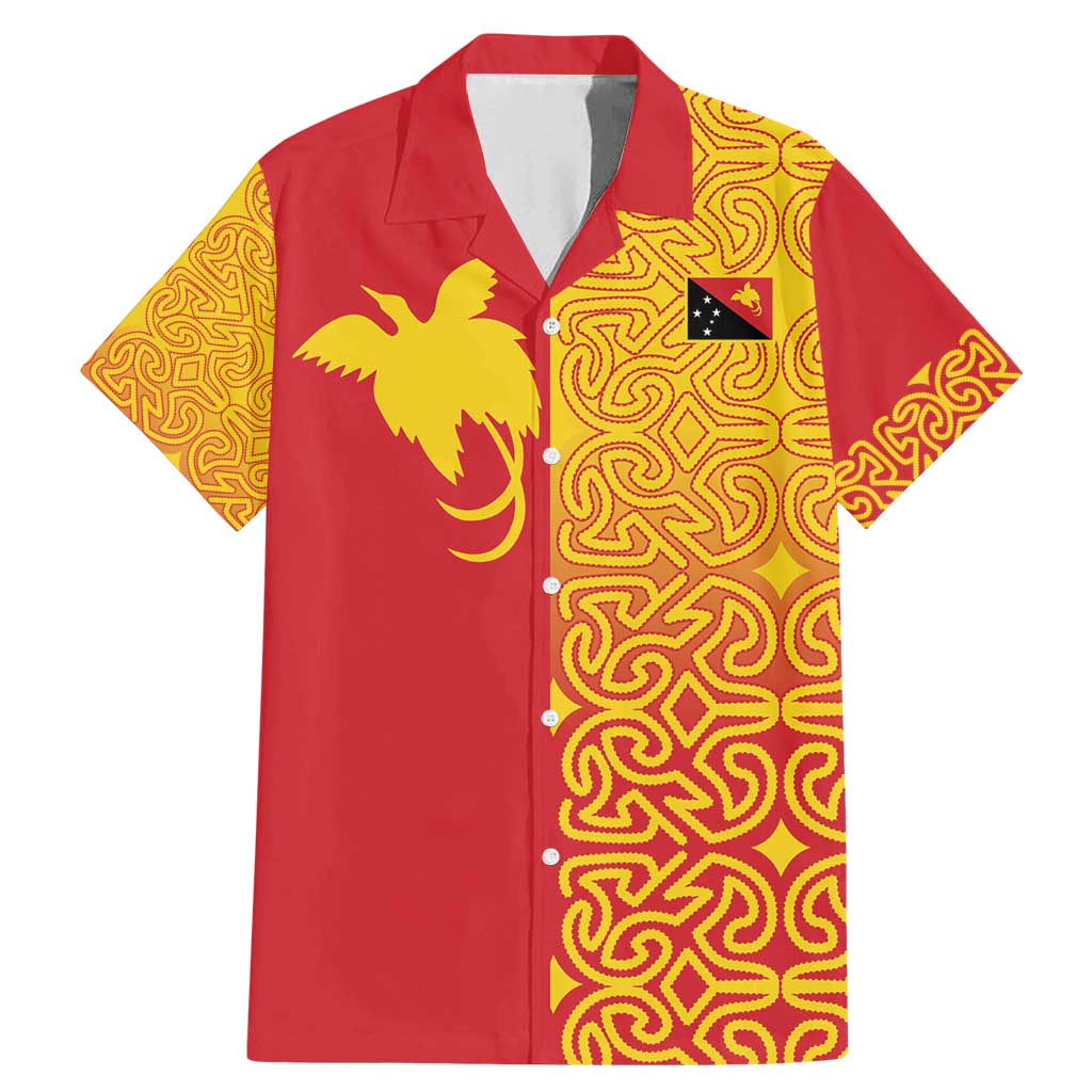Papua New Guinea Oro Tapa Personalised Family Matching Mermaid Dress and Hawaiian Shirt Simple Bird of Paradise Style - Polynesian Pride