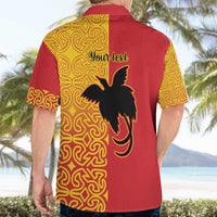 Papua New Guinea Oro Tapa Personalised Hawaiian Shirt Simple Bird of Paradise Style - Polynesian Pride