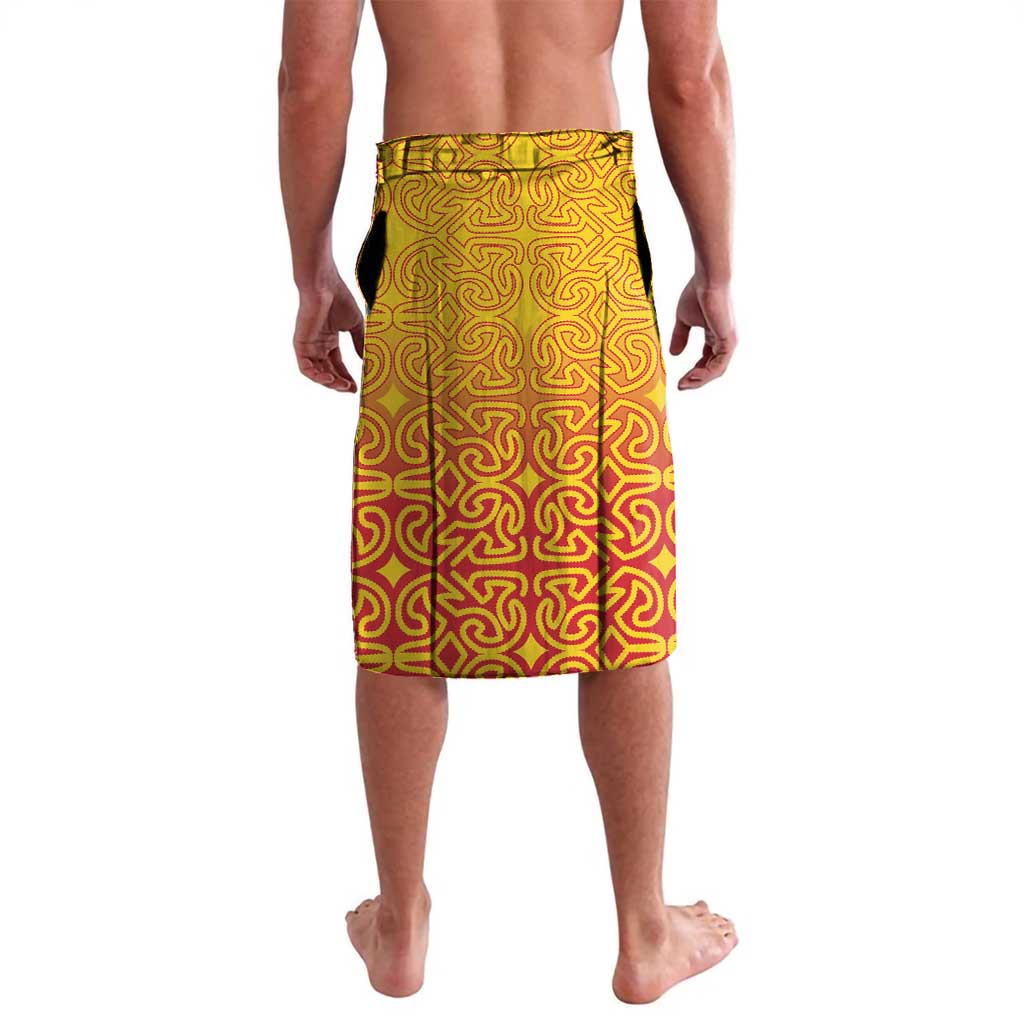 Papua New Guinea Oro Tapa Personalised Lavalava Simple Bird of Paradise Style - Polynesian Pride