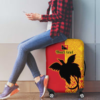 Papua New Guinea Oro Tapa Personalised Luggage Cover Simple Bird of Paradise Style - Polynesian Pride
