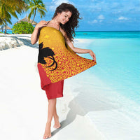 Papua New Guinea Oro Tapa Personalised Sarong Simple Bird of Paradise Style - Polynesian Pride