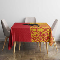 Papua New Guinea Oro Tapa Personalised Tablecloth Simple Bird of Paradise Style - Polynesian Pride