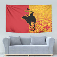 Papua New Guinea Oro Tapa Personalised Tapestry Simple Bird of Paradise Style - Polynesian Pride