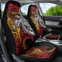 Papua New Guinea Sepik Personalised Car Seat Cover PNG Bird of Paradise Tattoo - Polynesian Pride