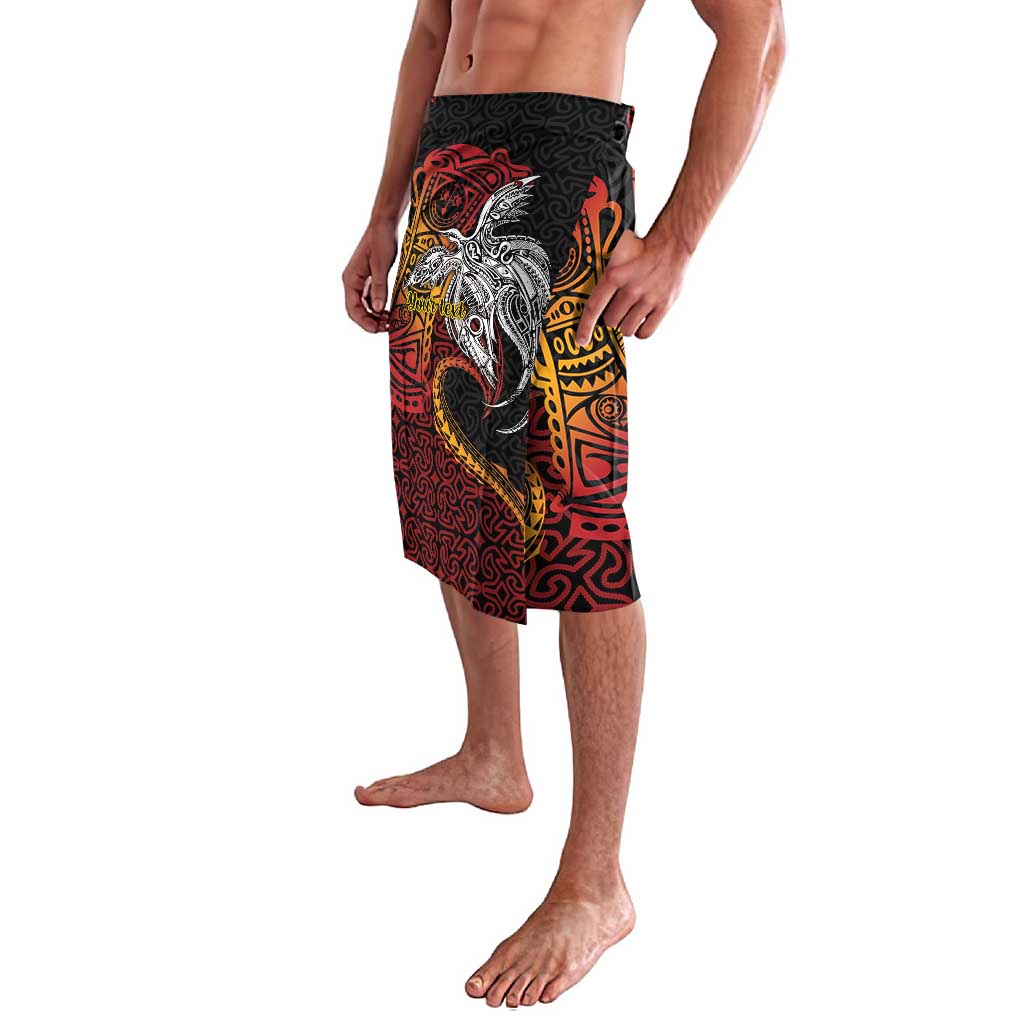 Papua New Guinea Sepik Personalised Lavalava PNG Bird of Paradise Tattoo - Polynesian Pride