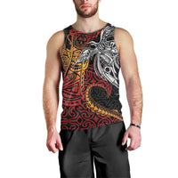 Papua New Guinea Sepik Personalised Men Tank Top PNG Bird of Paradise Tattoo - Polynesian Pride