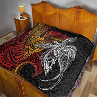 Papua New Guinea Sepik Personalised Quilt PNG Bird of Paradise Tattoo - Polynesian Pride