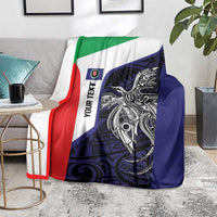 Personalised PNG Bougainville Blanket Bird of Paradise Tattoo Flag Motif - Polynesian Pride