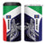 Personalised PNG Bougainville 4 in 1 Can Cooler Tumbler Bird of Paradise Tattoo Flag Motif - Polynesian Pride