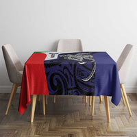 Personalised PNG Bougainville Tablecloth Bird of Paradise Tattoo Flag Motif - Polynesian Pride
