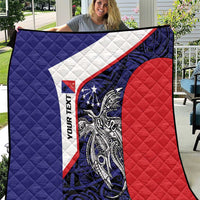 Personalised PNG Central Province Quilt Bird of Paradise Tattoo Flag Motif - Polynesian Pride