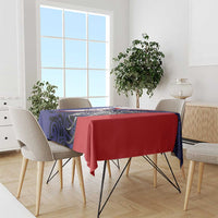 Personalised PNG Central Province Tablecloth Bird of Paradise Tattoo Flag Motif - Polynesian Pride