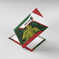 Personalised PNG Chimbu Province Canvas Wall Art Bird of Paradise Tattoo Flag Motif - Polynesian Pride