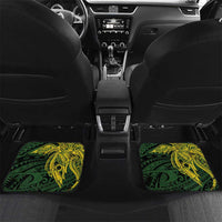Personalised PNG Chimbu Province Car Mats Bird of Paradise Tattoo Flag Motif - Polynesian Pride