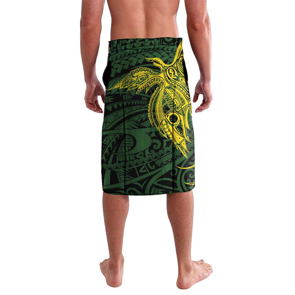 Personalised PNG Chimbu Province Lavalava Bird of Paradise Tattoo Flag Motif - Polynesian Pride