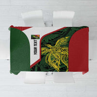 Personalised PNG Chimbu Province Tablecloth Bird of Paradise Tattoo Flag Motif - Polynesian Pride