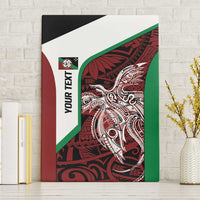 Personalised PNG East New Britain Province Canvas Wall Art Bird of Paradise Tattoo Flag Motif - Polynesian Pride