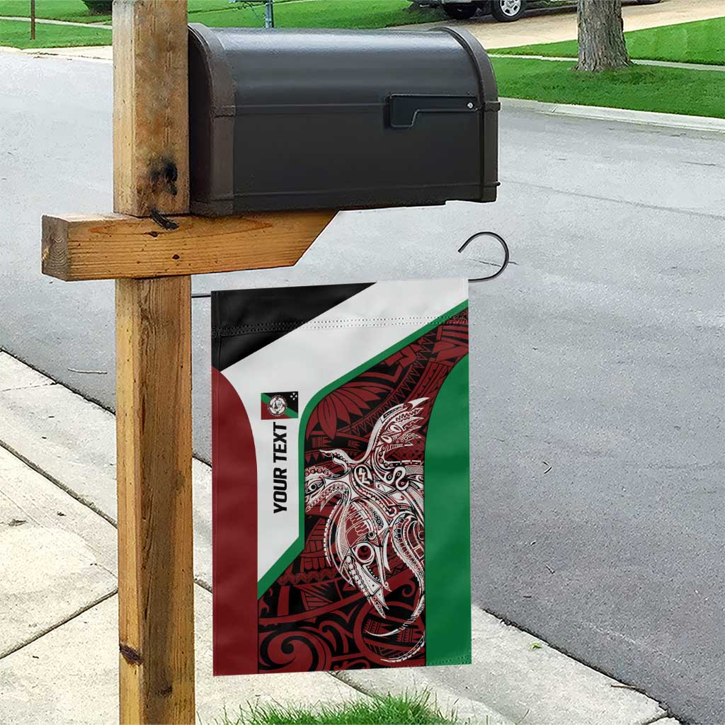 Personalised PNG East New Britain Province Garden Flag Bird of Paradise Tattoo Flag Motif - Polynesian Pride