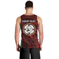 Personalised PNG East New Britain Province Men Tank Top Bird of Paradise Tattoo Flag Motif - Polynesian Pride