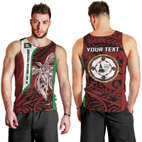 Personalised PNG East New Britain Province Men Tank Top Bird of Paradise Tattoo Flag Motif - Polynesian Pride