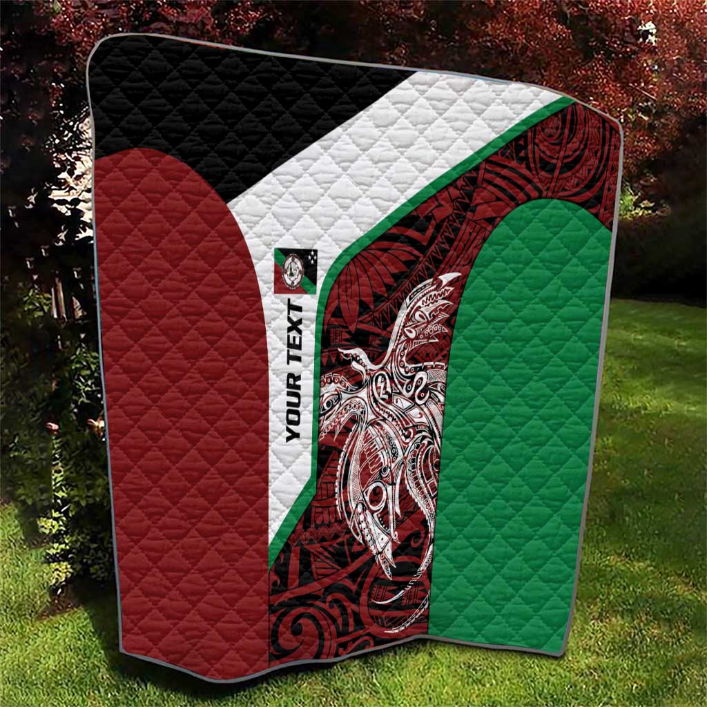 Personalised PNG East New Britain Province Quilt Bird of Paradise Tattoo Flag Motif - Polynesian Pride