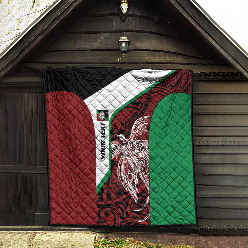 Personalised PNG East New Britain Province Quilt Bird of Paradise Tattoo Flag Motif - Polynesian Pride