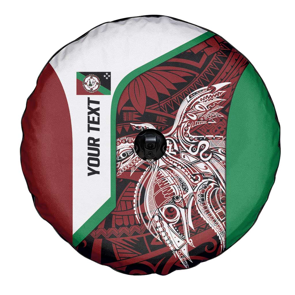 Personalised PNG East New Britain Province Spare Tire Cover Bird of Paradise Tattoo Flag Motif - Polynesian Pride