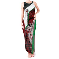 Personalised PNG East New Britain Province Tank Maxi Dress Bird of Paradise Tattoo Flag Motif - Polynesian Pride